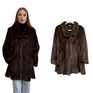 Luxury Genuine Mink  Fur Coat